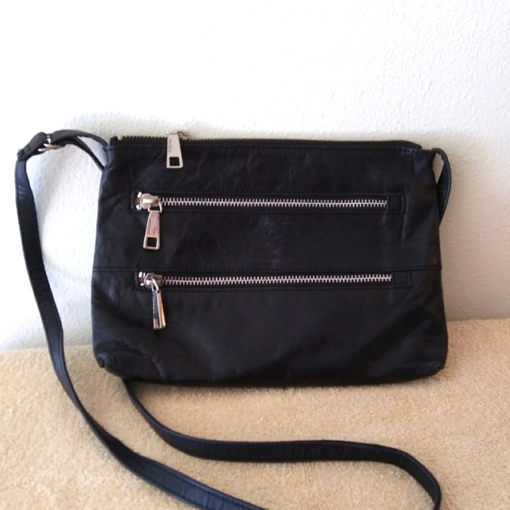 Hobo brand crossbody leather black